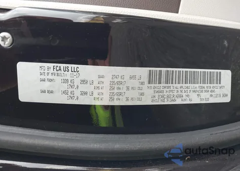 2018 Chrysler Pacifica Touring L from USA, damaged, VIN 2C4RC1BG2JR142064